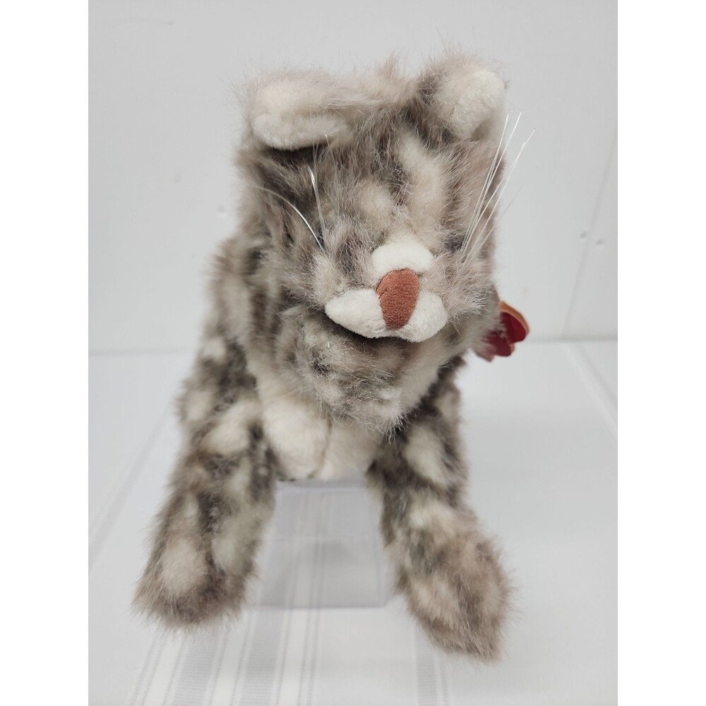 VTG Folkmanis Folktails Grey Tabby Kitten Hand Puppet Sticky Paws 1990s Retired
